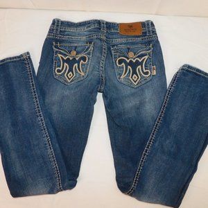 MEK DNM Distressed Tata Slim Boot Jeans From Buckle